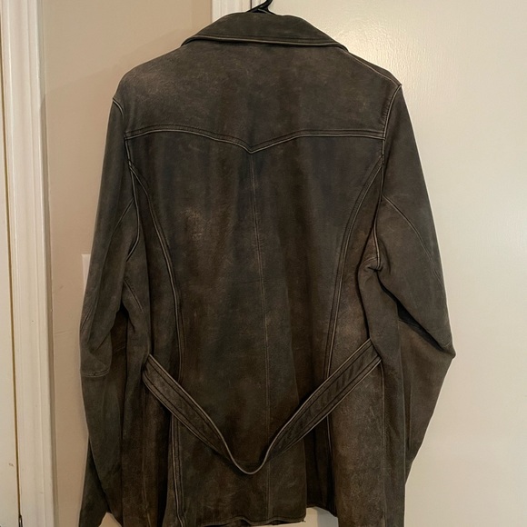 Laura Leigh Ltd Vintage Greyish Black Genuine Leather Jacket - Picture 6 of 8